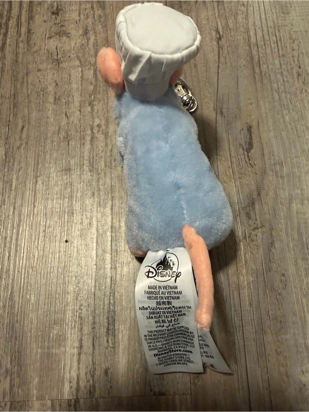Disney Parks Remy Ratatouille Plush Bag Charm Keychain